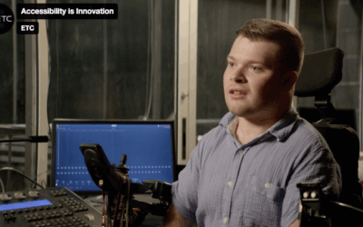 Lighting design student Kev Kollmann featured in video about accessibility improvements for theater technicians